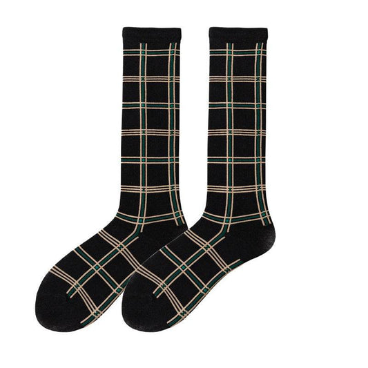 Women's High Tube Calf And Knee Pile Stockings Cotton Socks - Mubimart