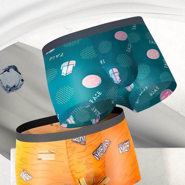 Men's Lightweight Printed Breathable Boxers - Mubimart