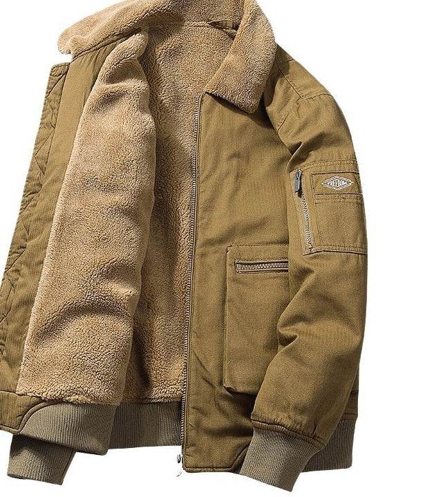 Men's Winter Fleece Thick Fleece Jacket - Mubimart