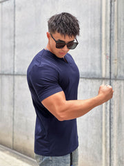 Men's Fashion Loose V-neck Short-sleeved Shirt Workout Exercise T-shirt