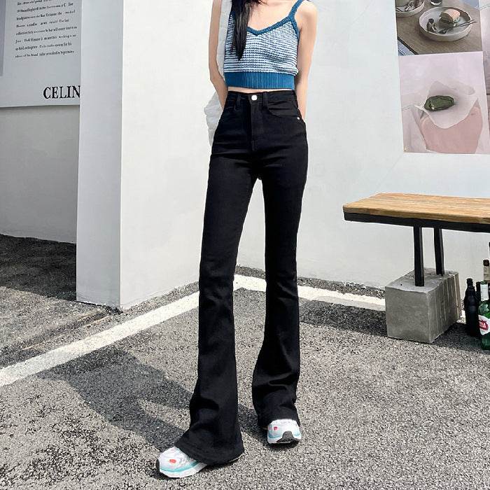 Women's Fashion Skirt High Waist Bootcut Jeans - Mubimart