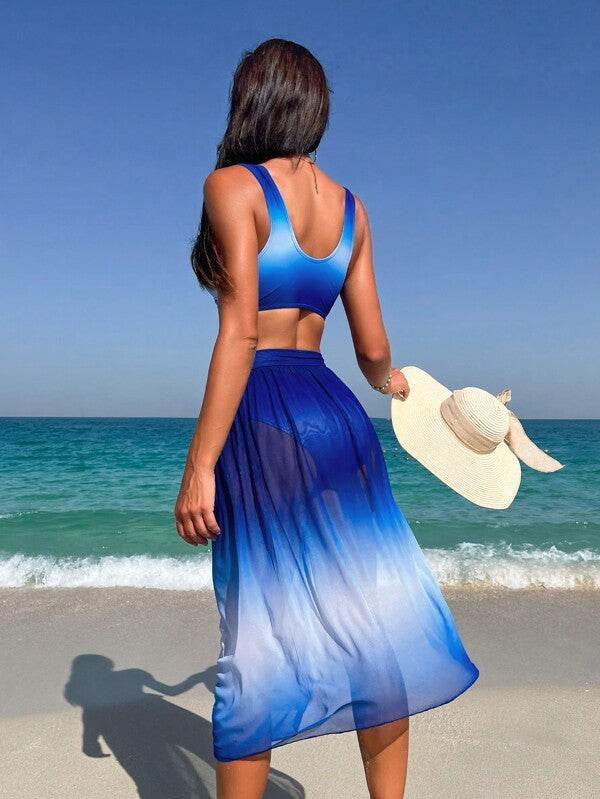 Two-piece Swimsuit Bikini Three-piece Casual - Mubimart