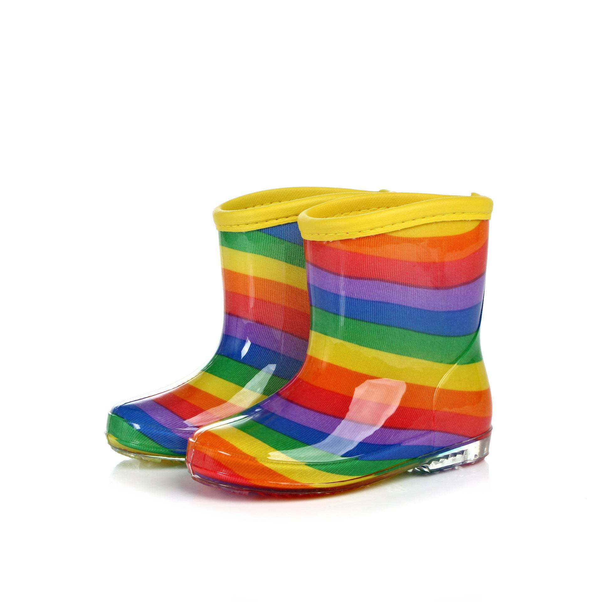 Crystal Jelly Rain Boots Cartoon Rainbow Rain Shoes Japanese Boys And Girls Rain Boots - Mubimart
