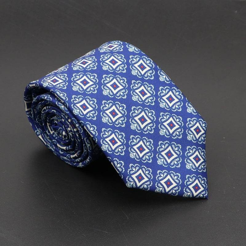 Super Soft Bohemian Silk Ties Men's Fashion 75mm Necktie - Mubimart