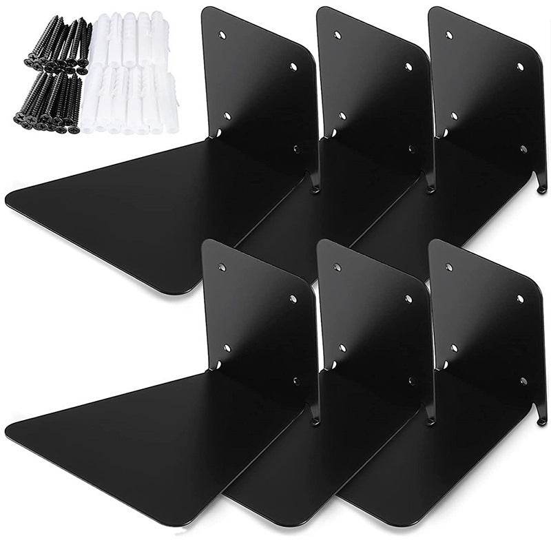 Iron Floating Shelf Invisible Wall-mounted Bookshelf - Mubimart