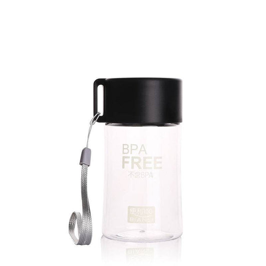 Mini Plastic Cup Water Cup Cute Portable Accompanying Cup With Rope - Mubimart