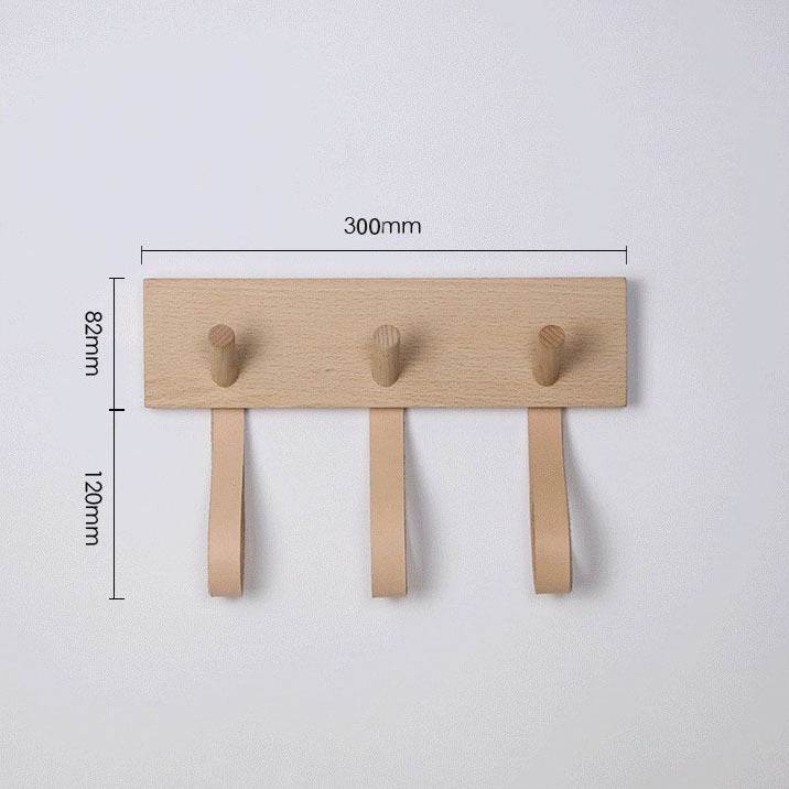 Creative Wall Decoration Of Solid Wood Clothes Hooks - Mubimart