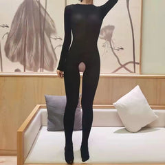 Tall Velvet Fake Mother Bodysuit Women - Mubimart -  