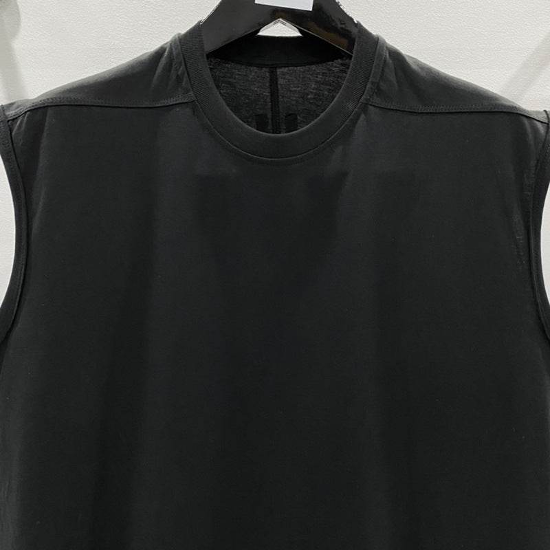 Men's Cotton Sleeveless Loose-fitting Version Of The Black Undershirt - Mubimart