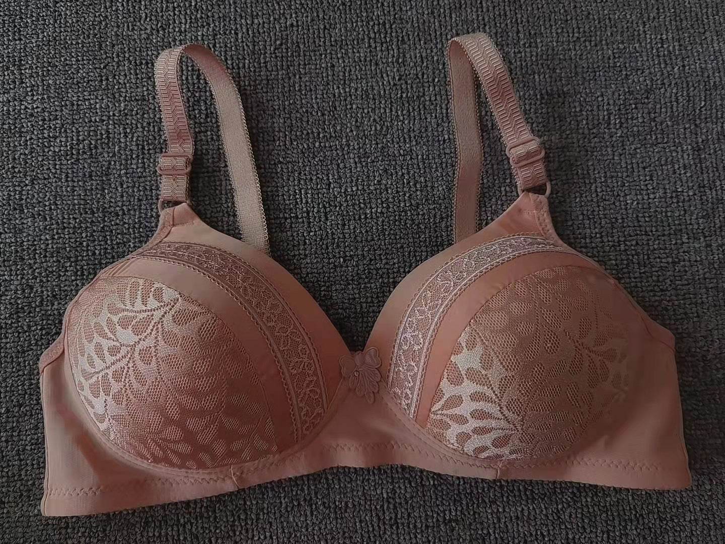 Women's Fashion Back Three Breasted Wireless Bra - Mubimart