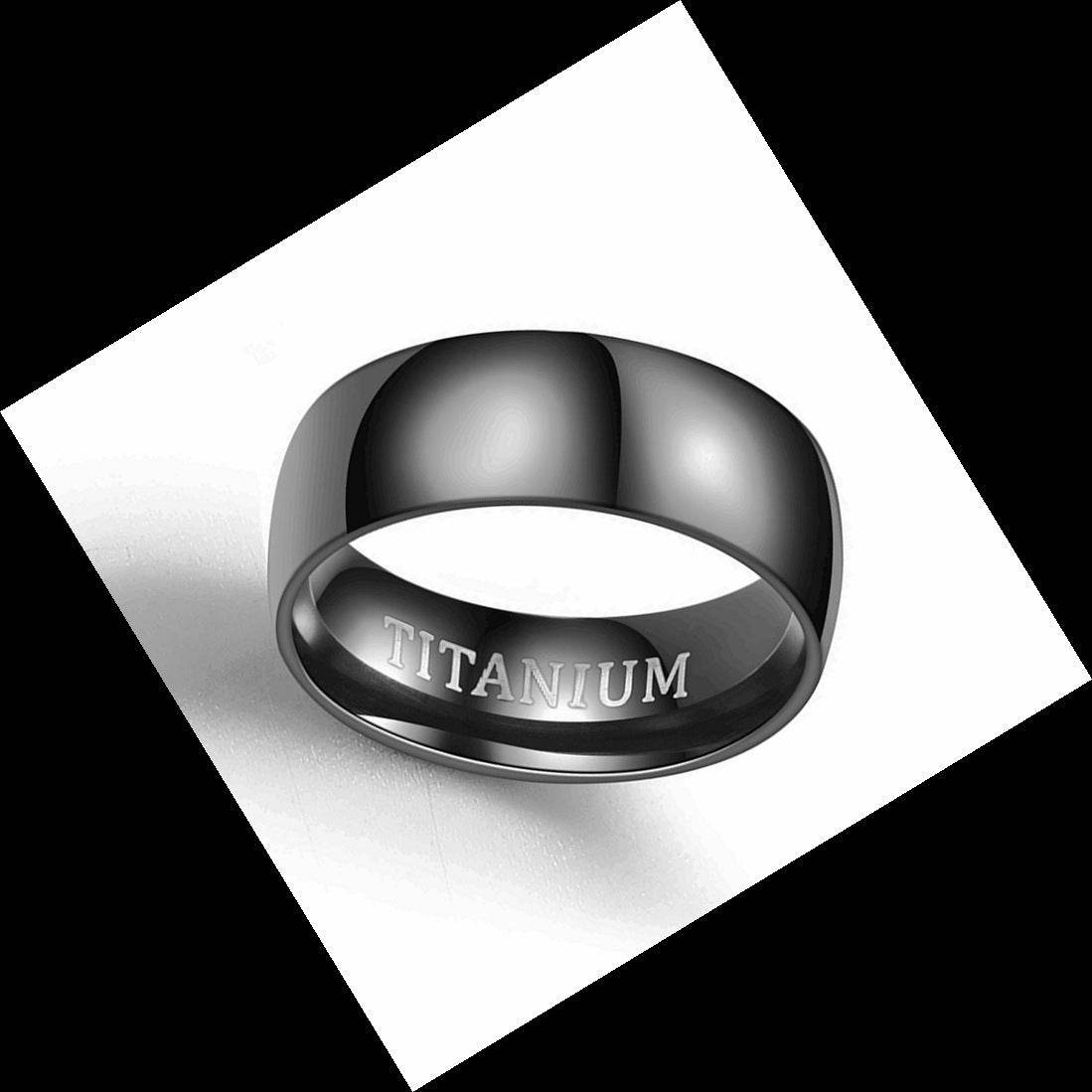 TITANIUM Titanium Steel Ring Men - Mubimart