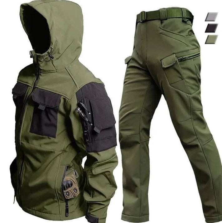 Men's Fleece Jackets Overalls And Workwear Pants For Autumn And Winter - Mubimart