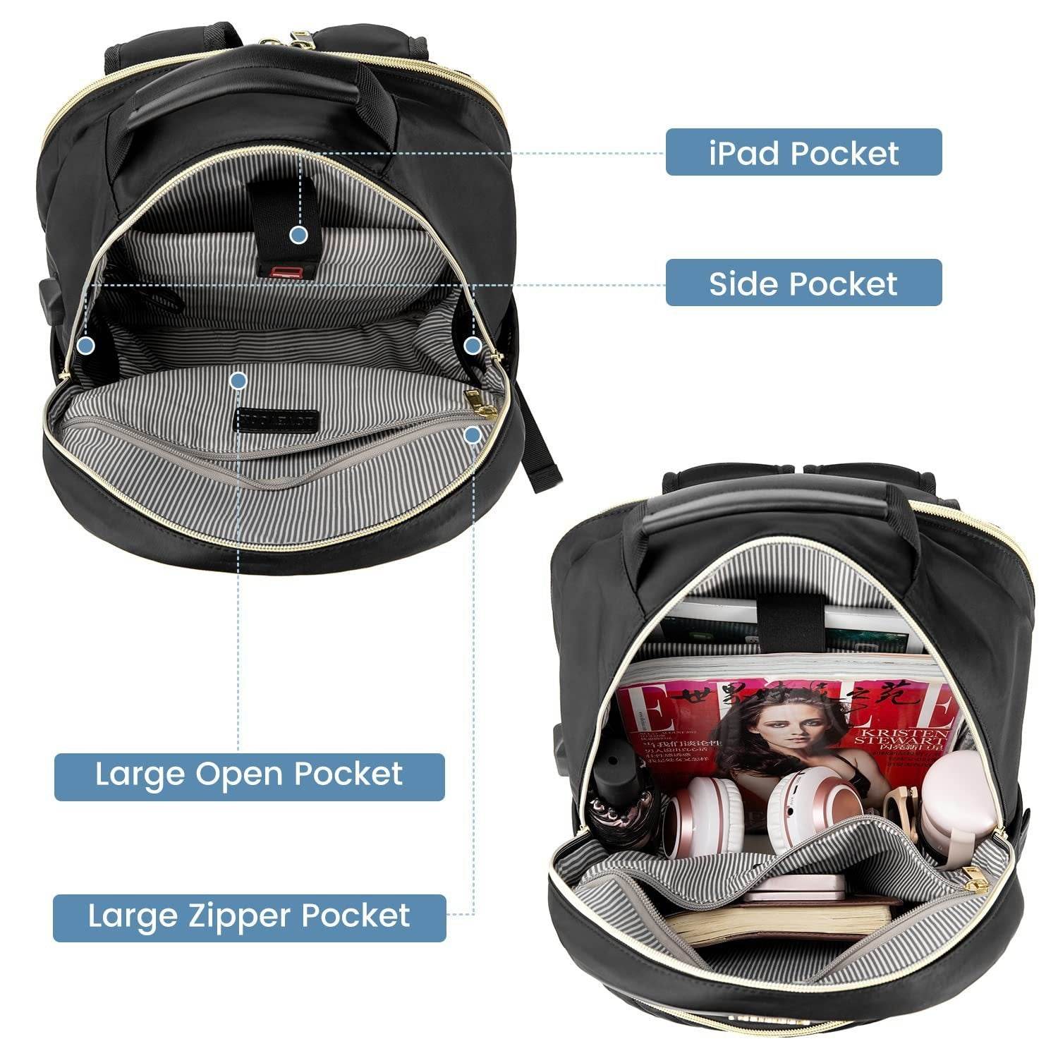 Women Laptop Backpack Business Large Capacity - Mubimart