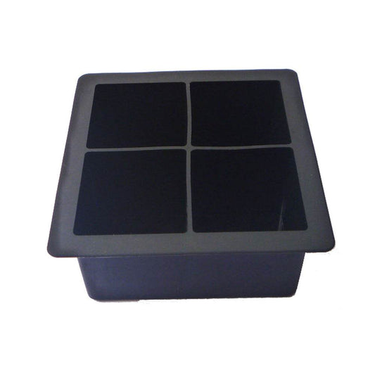 4-Cavity Large Silicone Drink Ice Cube Pudding Jelly Soap Mold Mould Tray Tool - Mubimart