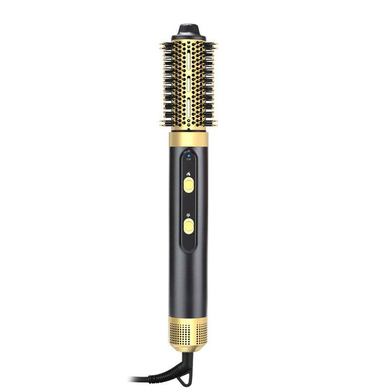 4 Heads Hot Air Black Cold Air Comb Hair Dryer Hair Dryer Hair Dryer Curled Iron Rotating Brush 4 In 1 - Mubimart
