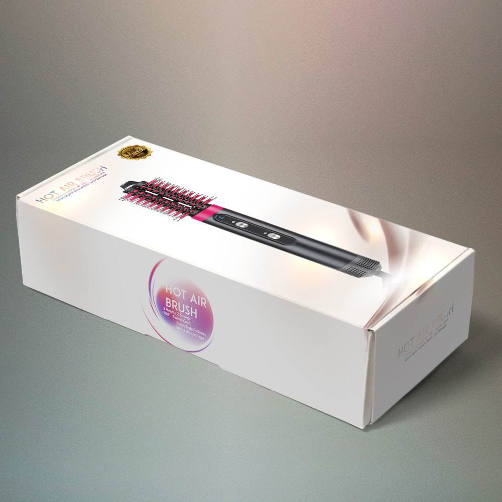 4 Heads Hot Air Black Cold Air Comb Hair Dryer Hair Dryer Hair Dryer Curled Iron Rotating Brush 4 In 1 - Mubimart