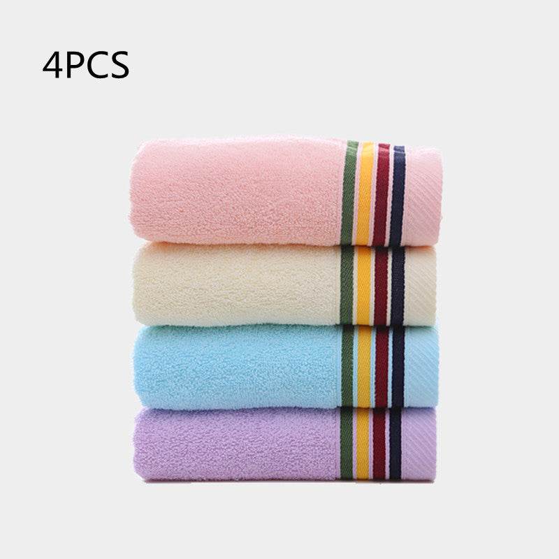 4 Packs Of Towels, Pure Cotton, Adult Face And Bath, Household - Mubimart