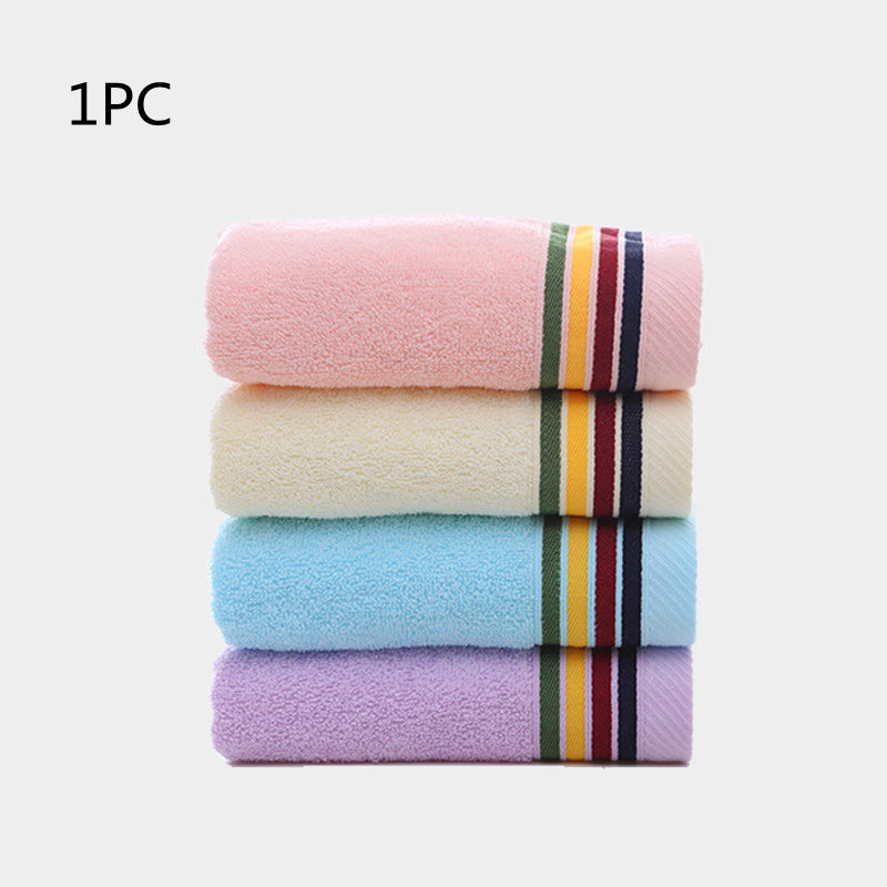 4 Packs Of Towels, Pure Cotton, Adult Face And Bath, Household - Mubimart - Bath towel 