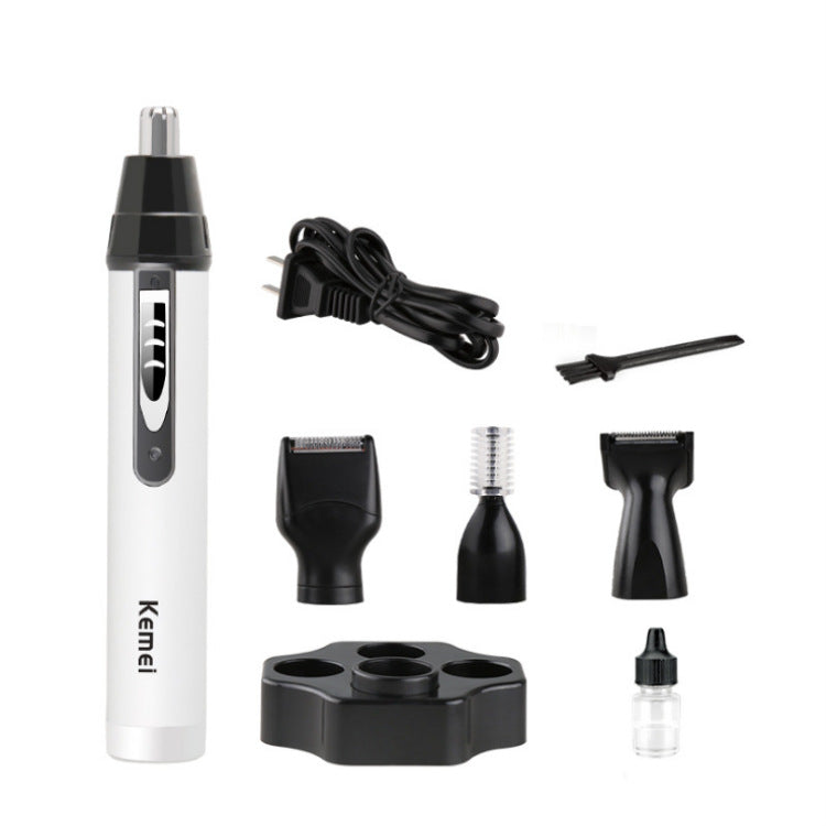 4 in1 Electric Nose Ear Trimmer Nasal Hair Cut Clipper Unisex Hair Removal Eyebrow Trimer Beard Shaving Machine Scissors Razor - Mubimart -  