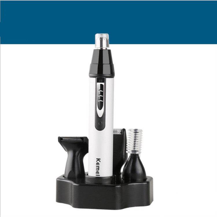4 in1 Electric Nose Ear Trimmer Nasal Hair Cut Clipper Unisex Hair Removal Eyebrow Trimer Beard Shaving Machine Scissors Razor - Mubimart