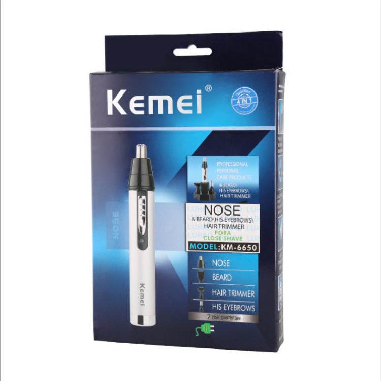 4 in1 Electric Nose Ear Trimmer Nasal Hair Cut Clipper Unisex Hair Removal Eyebrow Trimer Beard Shaving Machine Scissors Razor - Mubimart