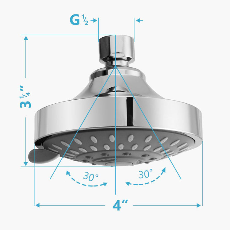 4-inch Shower Head High Pressure Shower Hotel Bathroom - Mubimart -  