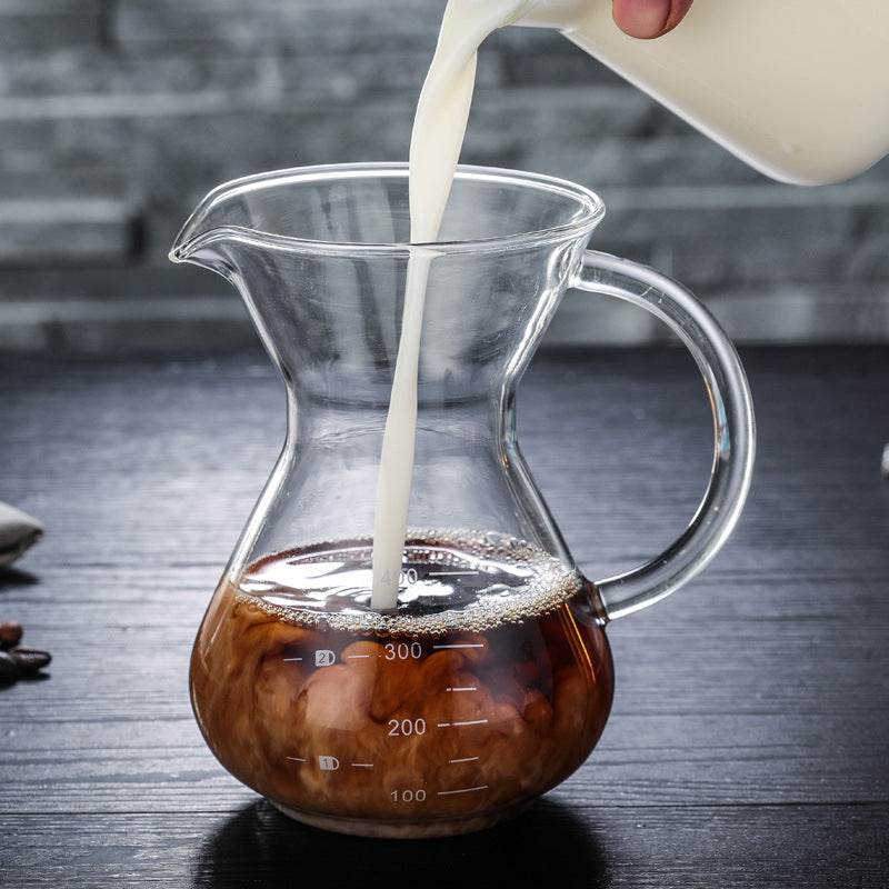 400ml glass hand coffee maker - Mubimart