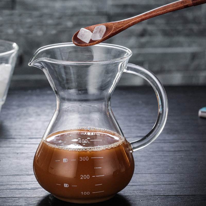 400ml glass hand coffee maker - Mubimart