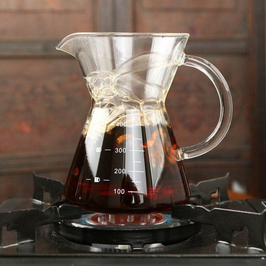 400ml glass hand coffee maker - Mubimart