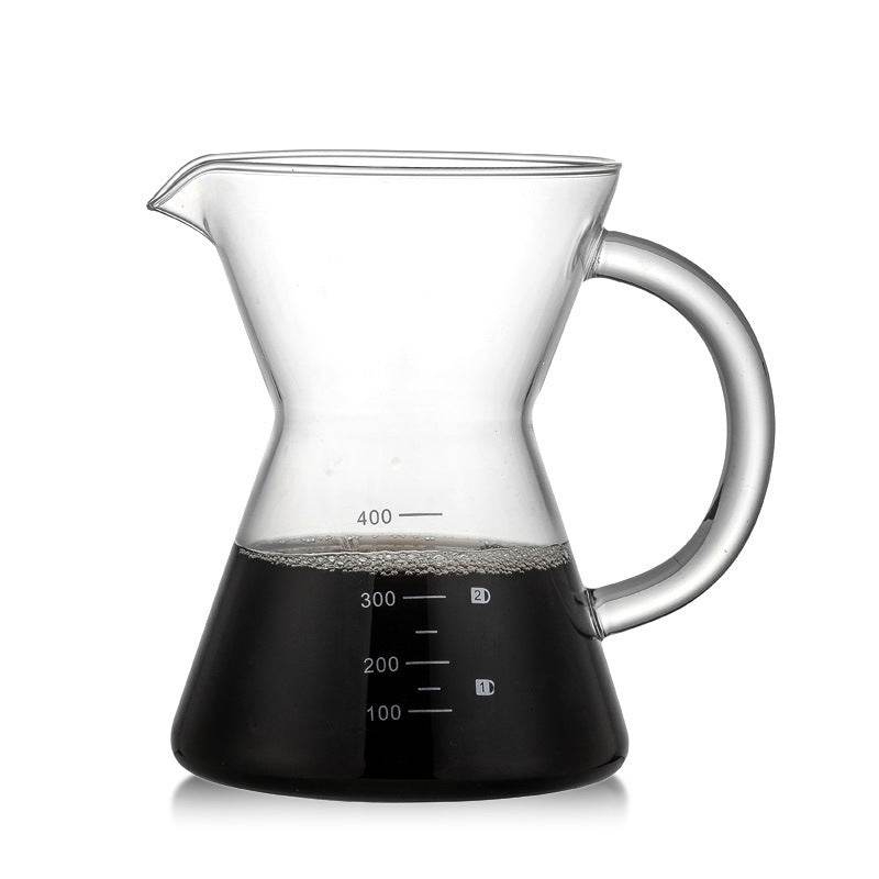 400ml glass hand coffee maker - Mubimart