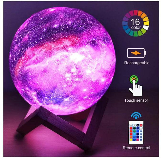 3D Printing Moon Lamp Galaxy Moon Light - Mubimart