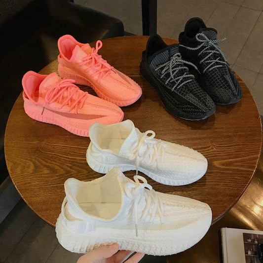 Breathable mesh daddy shoes women sneakers - Mubimart