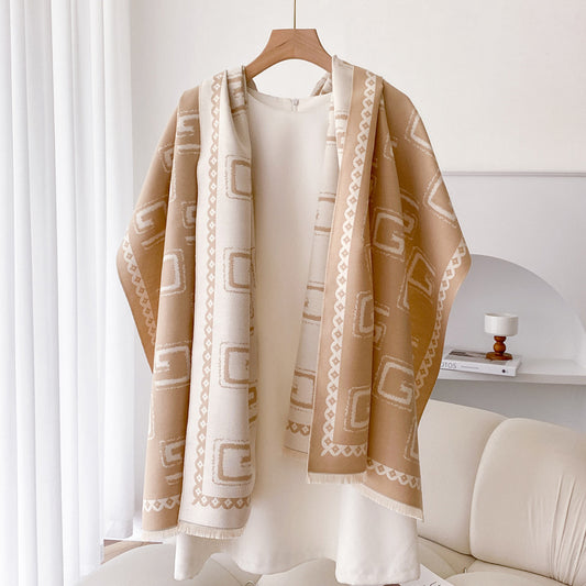 Warm Cashmere-like Thick Shawl Long Wild Scarf