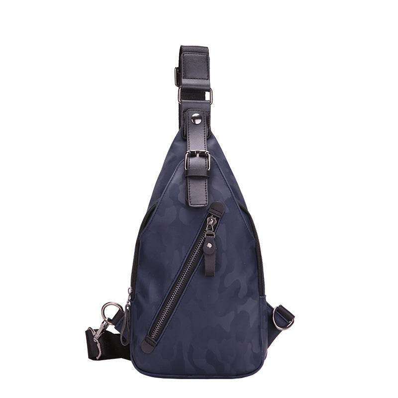 Camouflage waterproof Mens single shoulder bag Korean male Bag Satchel tide back chest chest pack wrapping motion explosion - Mubimart