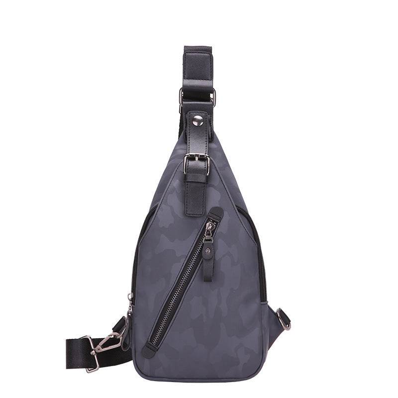 Camouflage waterproof Mens single shoulder bag Korean male Bag Satchel tide back chest chest pack wrapping motion explosion - Mubimart