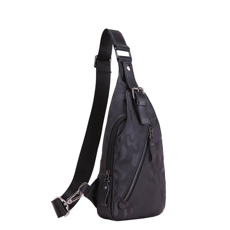 Camouflage waterproof Mens single shoulder bag Korean male Bag Satchel tide back chest chest pack wrapping motion explosion - Mubimart