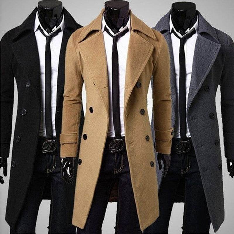 Men's Trench Coat - Mubimart