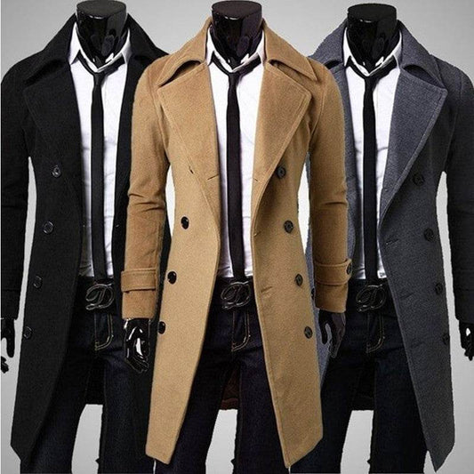 Men's Trench Coat - Mubimart