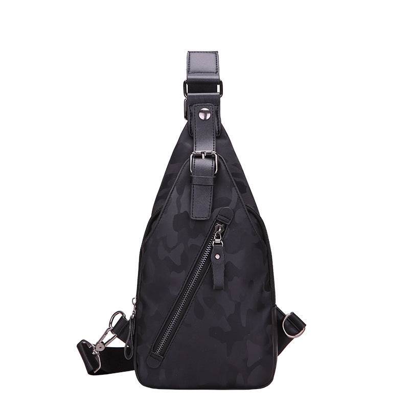 Camouflage waterproof Mens single shoulder bag Korean male Bag Satchel tide back chest chest pack wrapping motion explosion - Mubimart