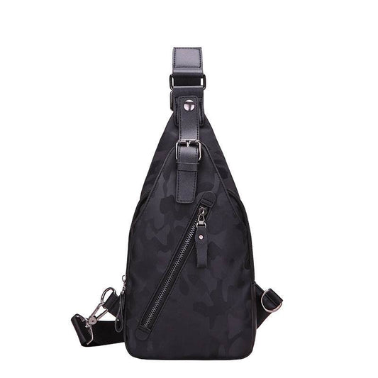 Camouflage waterproof Mens single shoulder bag Korean male Bag Satchel tide back chest chest pack wrapping motion explosion - Mubimart