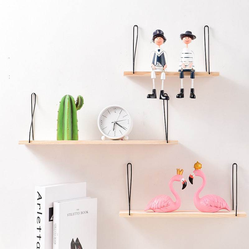 Wooden wall shelf - Mubimart