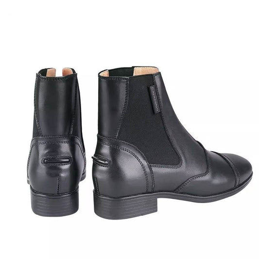 Riding Equestrian Cowhide Ankle Boots - Mubimart