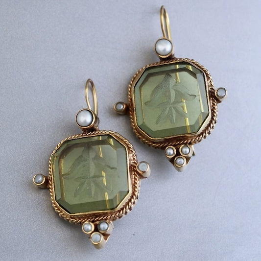 Women's Creative Retro Geometric Pendant Earrings