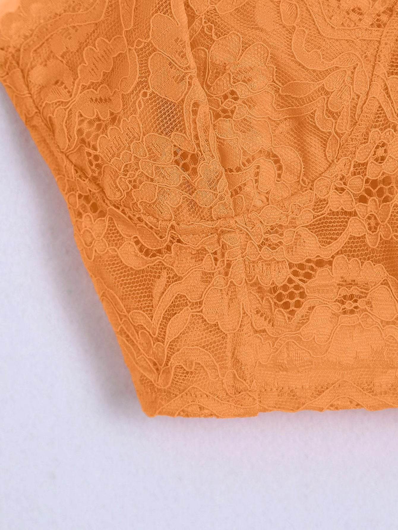 Fashion Lace Cropped Camisole Top Women's - Mubimart