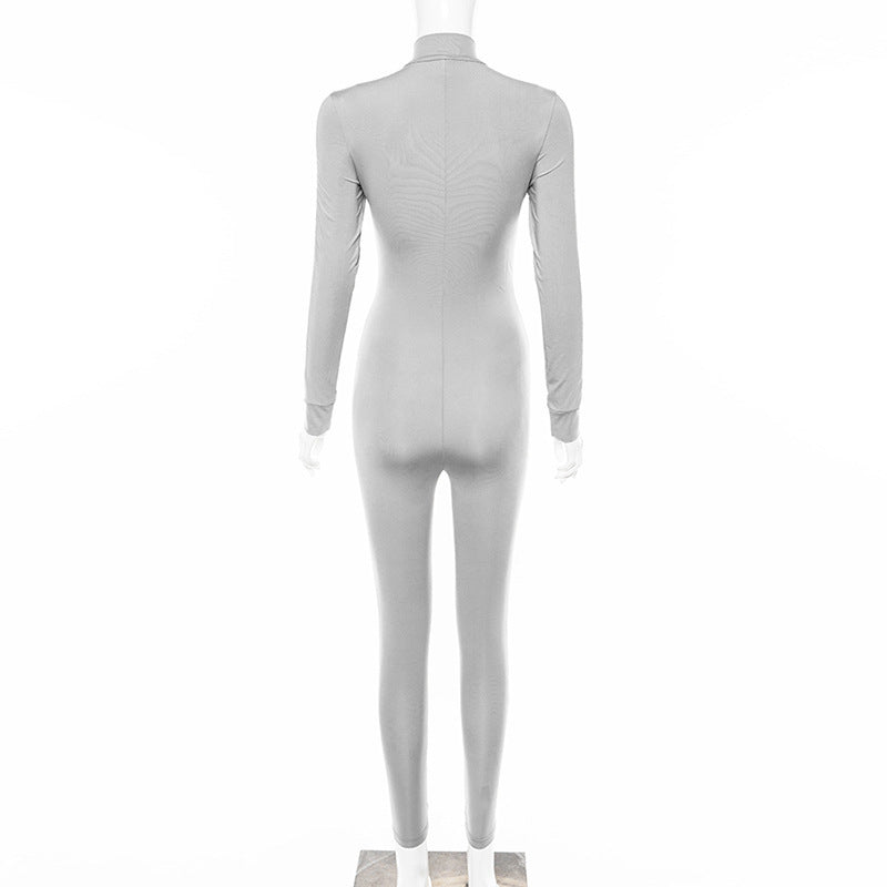 Reflective Paneled Bodysuit - Mubimart -  