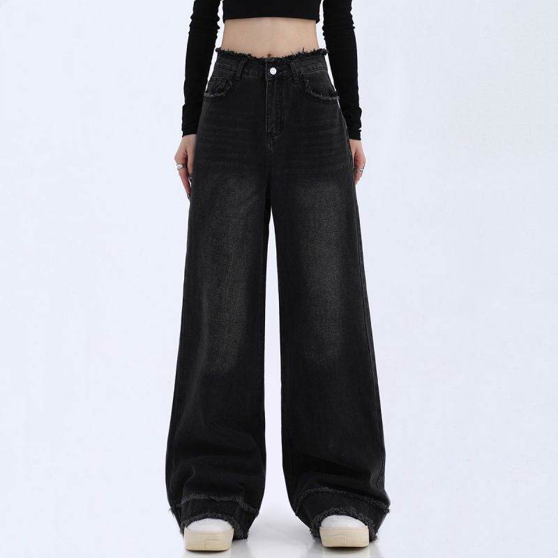 Fashion Loose Cool Wide-leg Jeans Women - Mubimart