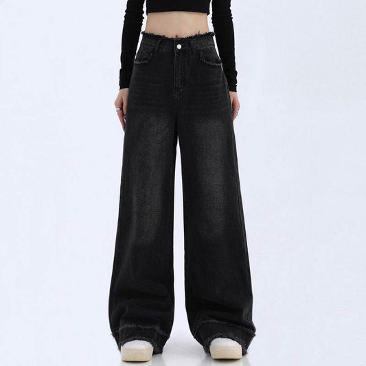 Fashion Loose Cool Wide-leg Jeans Women - Mubimart