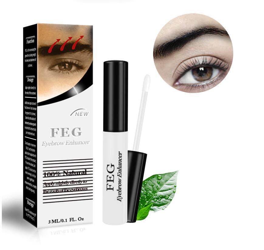 FEG Eyebrows Enhancer Rising Eyebrows Growth Serum Eyelash Growth Liquid Makeup Eyebrow Longer Thicker Cosmetics Make up Tools - Mubimart