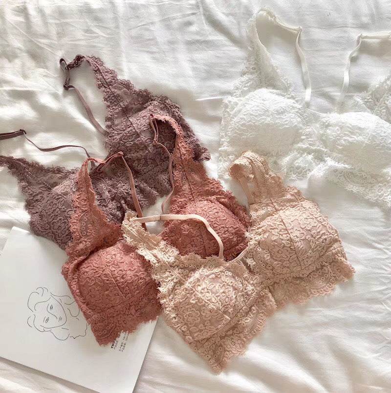 Lace Fashion Bra Set Sexy Gathering French Lingerie - Mubimart