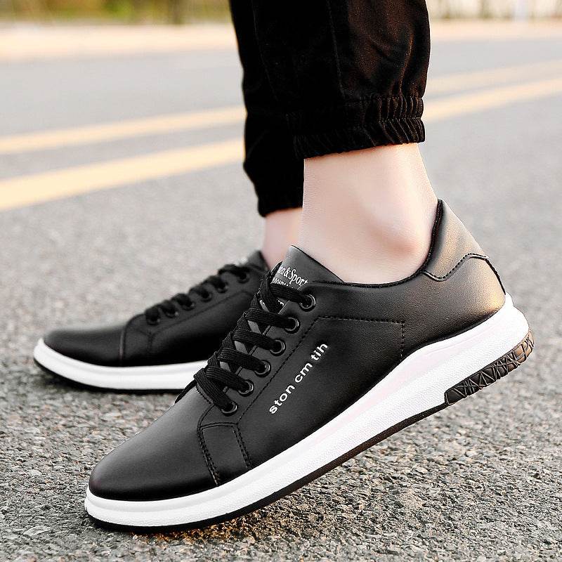 new boutique Mens Casual Shoes shoes lace shoes Korean white shoes wholesale fashion - Mubimart